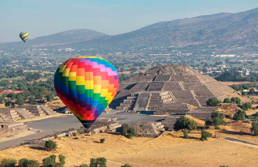 Vuelo en Globo sobre Teotihuacán