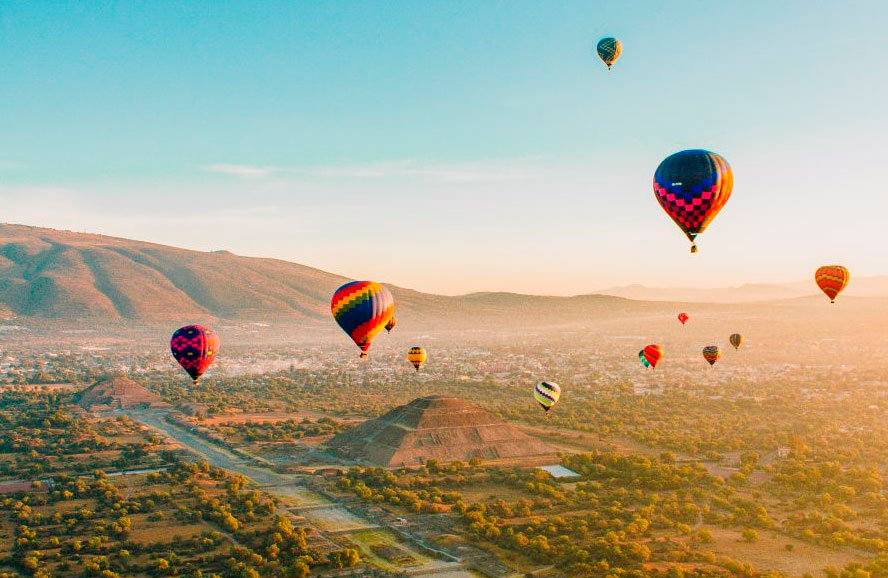 Vuelo en Globo sobre Teotihuacán