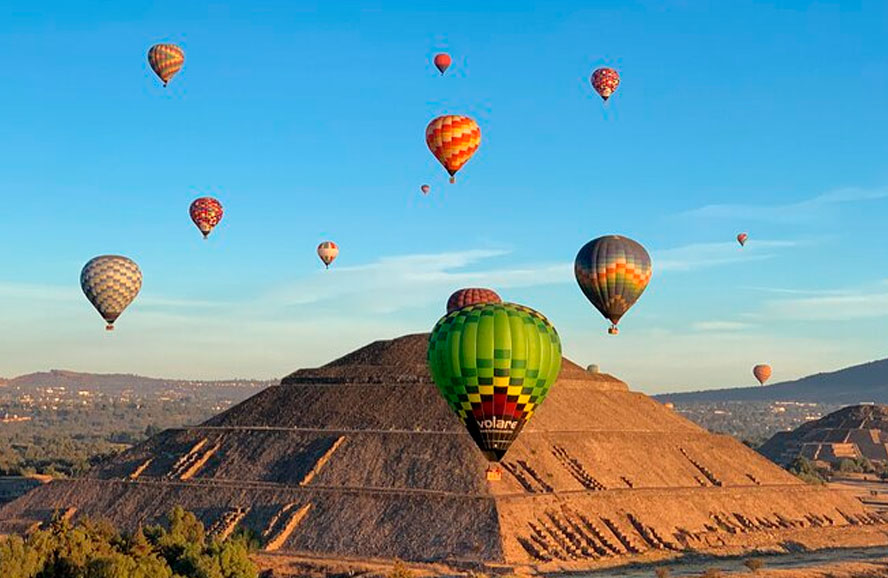 Vuelo en Globo sobre Teotihuacán