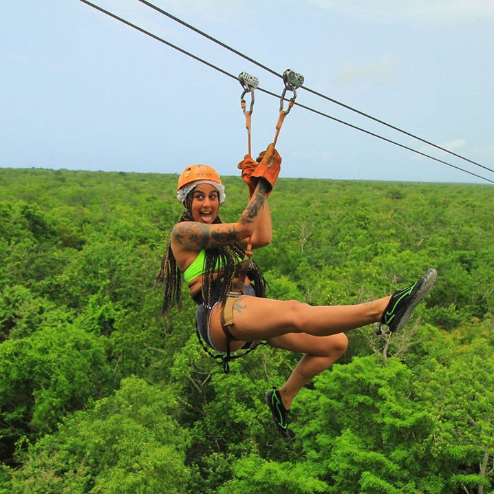 ATV individual, Tirolesas y Cenote Tour Xtremo