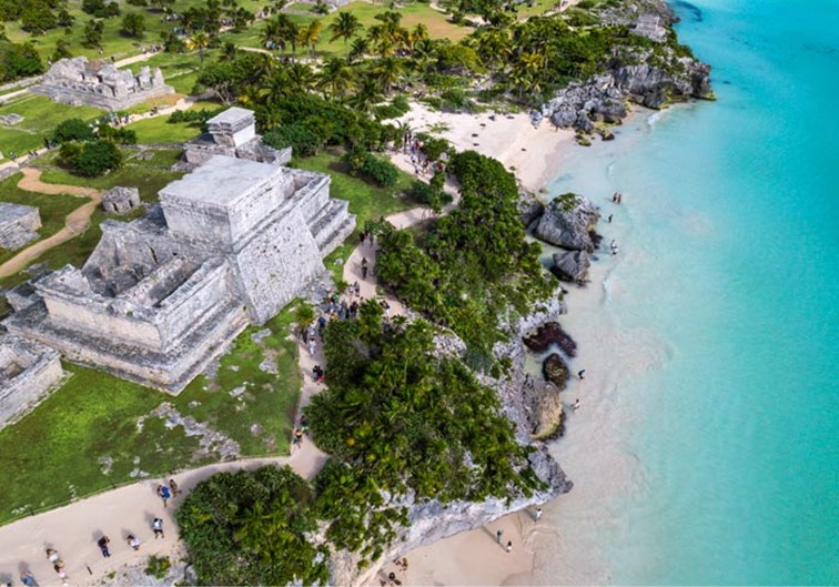 Tour 4x1 Tulum, Coba, Cenote y Playa del Carmen Deluxe